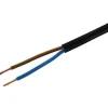 STEFFEN Installationskabel TD 2 x 1.0 mm², 20 m Schwarz
