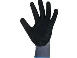 STRUCT Arbeitshandschuh Nylon, L, Grau/Schwarz, 1 Stück