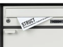 STRUCT Briefkasten Hellgrau/Anthrazit