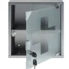 STRUCT Erste Hilfe Schrank 30 x 30 x 12 cm, Edelstahl