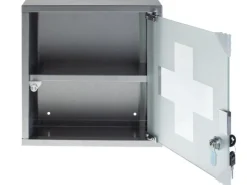 STRUCT Erste Hilfe Schrank 30 x 30 x 12 cm, Edelstahl