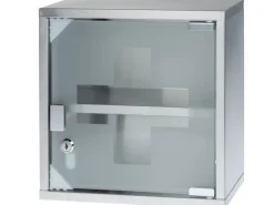 STRUCT Erste Hilfe Schrank 30 x 30 x 12 cm, Edelstahl