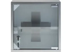 STRUCT Erste Hilfe Schrank 30 x 30 x 12 cm, Edelstahl
