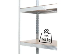 STRUCT Schwerlastregal B120 mit 5 Tablaren