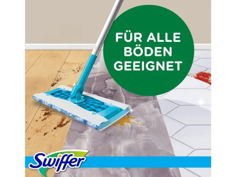 Swiffer Wischmopp Starter-Set 7-teilig, Blau