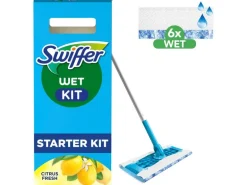 Swiffer Wischmopp Starter-Set 7-teilig, Blau