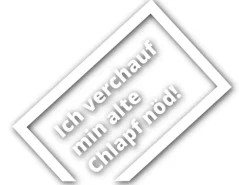 Swissmeme Autosticker "Alte Chlapf" 9.5 x 6.5 cm