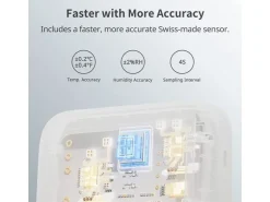 SwitchBot Smartes Innen-Thermometer, Weiss, Bluetooth