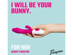 Teazers Realistischer Rabbit Vibrator pink Rosa