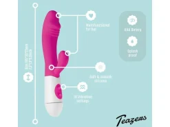 Teazers Realistischer Rabbit Vibrator pink Rosa