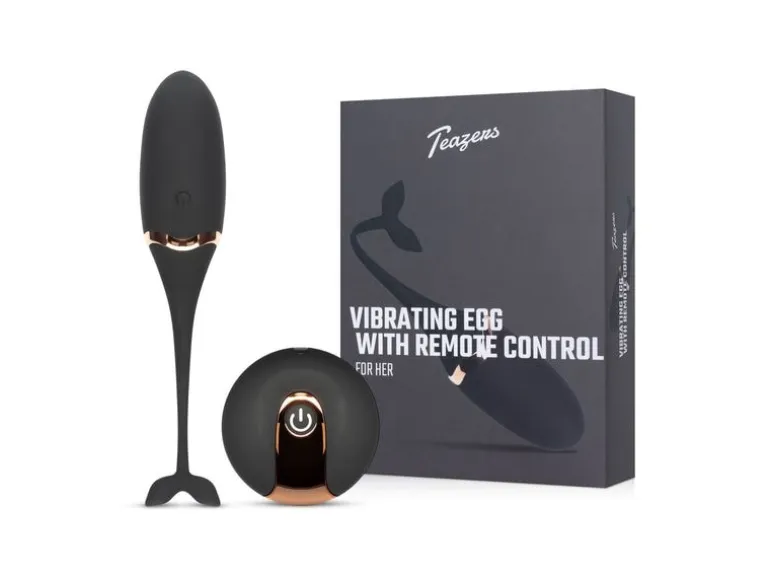 Teazers Vibrating Egg Mit Fernbedienung Schwarz Schwarz