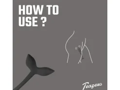 Teazers Vibrating Egg Mit Fernbedienung Schwarz Schwarz