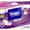 Tempo Toilettenpapier Premium  Rollen, 4-lagig, Weiss