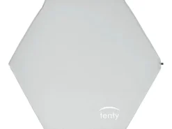 tenty Laufgitter Set Grau, inkl. Matratze und Dach