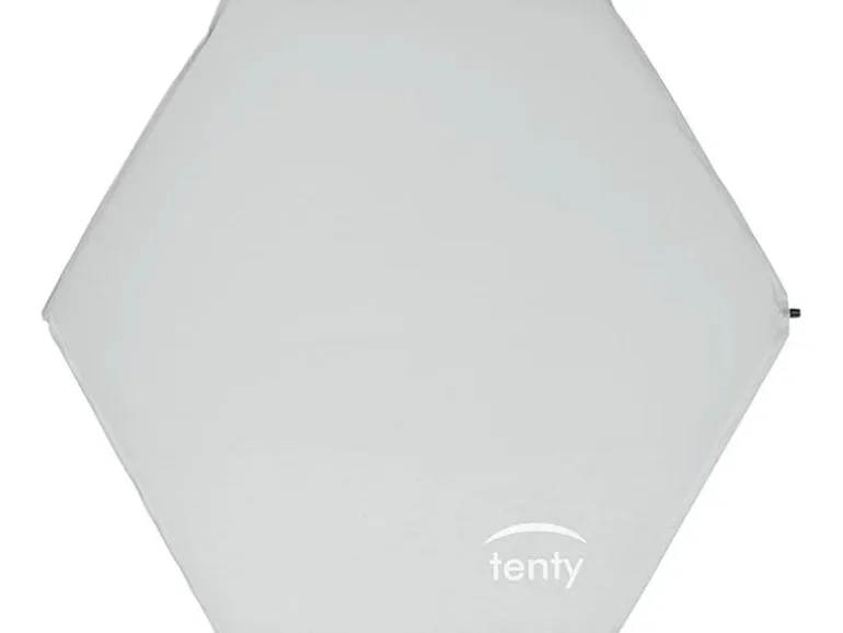 tenty Laufgitter Set Grau, inkl. Matratze und Dach