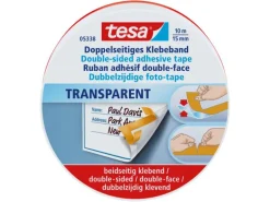 tesa Doppelseitiges Klebeband Fotostrip 15 mm x 10 m
