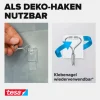tesa Klebehaken Powerstrips Haken Small Transparent, 0.5 kg