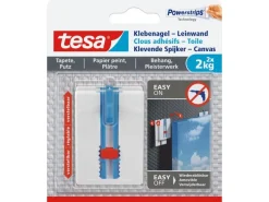 tesa Klebenagel Leinwänd, Tapete & Putz 2 kg 2 kg, Transparent