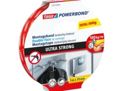 tesa Montageband Powerbond Ultra Strong 19 mm x 5 m, Weiss