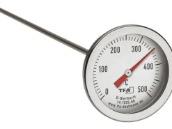 TFA Dostmann Backofenthermometer Profi, Edelstahl, mit langem Fühler