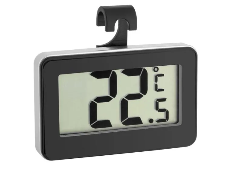TFA Dostmann Thermometer Digital, Schwarz