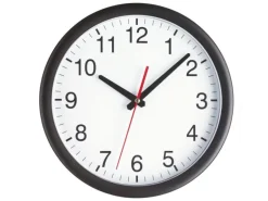 TFA Dostmann Wanduhr Ø 30 cm Ø 30 cm, Schwarz/Weiss