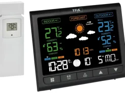 TFA Dostmann Wetterstation Contrast Schwarz