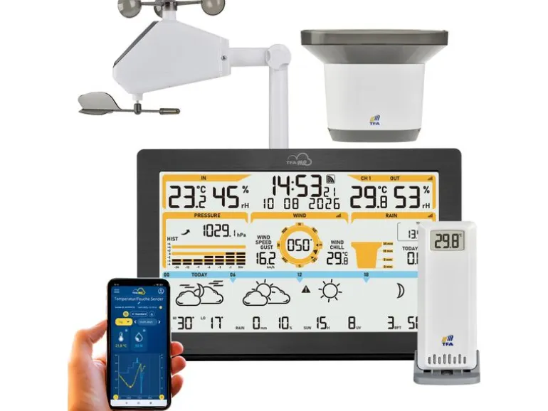 TFA Dostmann Wetterstation WLAN Schwarz