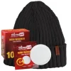 Thermopad multi BEANIE Merino inkl. 10 Miniwärmer - Schwarz