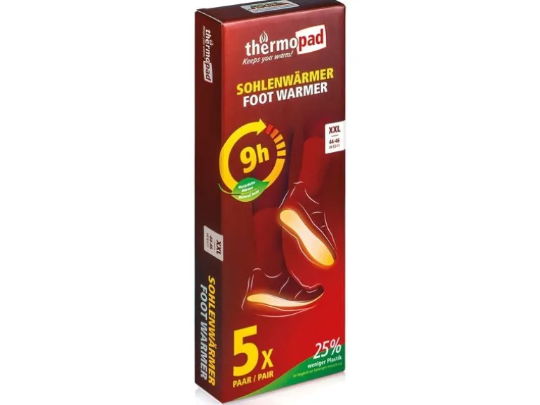 Thermopad multi Wärmepad Sohlenwärmer XXL Gr. 44 - 46, 5er Pack