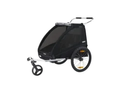 Thule Veloanhänger Coaster XT Zweisitzer, Schwarz