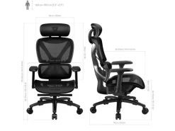 ThunderX3 Bürostuhl XTC-Mesh Schwarz