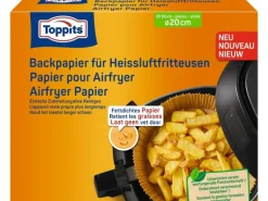 Toppits Backpapier für Heissluftfritteusen rund, 20 Stück