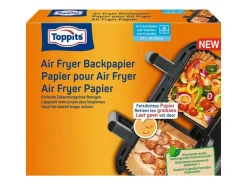 Toppits Backpapier für Heissluftfritteusen 20 Stück, rechteckig