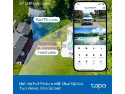 TP-Link Netzwerkkamera Tapo C645D KIT Solarbetriebene, Dual-Linse