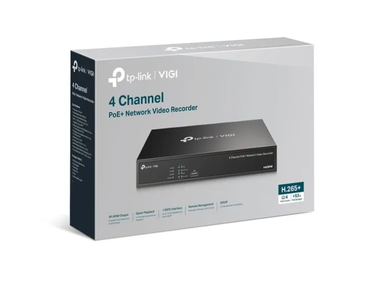 TP-Link Netzwerkrekorder VIGI NVR1004H-4P 2 TB, 4 Kanal