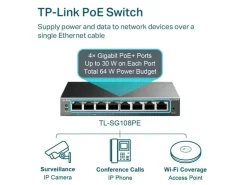 TP-Link PoE+ Switch TL-SG108PE 8 Port