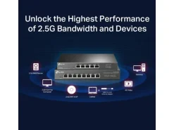 TP-Link Switch Omada Unmanaged 8 x 2.5G Ports TL-SG108-M2 8 Port