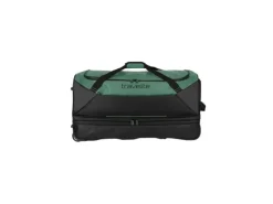 travelite Basics Reisetasche mit Rollen, L (erweitert) Grün 119 l