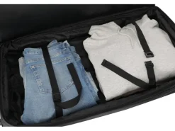 travelite Basics Reisetasche mit Rollen, 80cm Schwarz 120 l