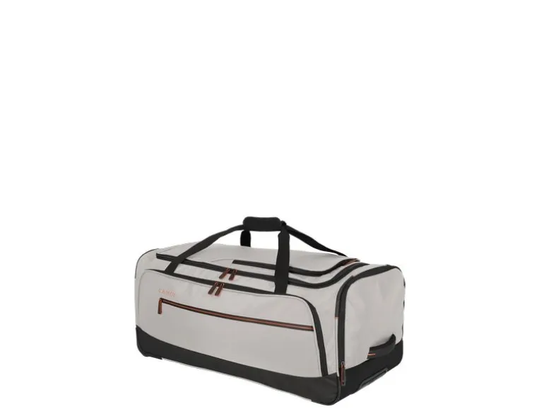travelite Crosslite Reisetasche mit Rollen L, Natural/Sand 97 l