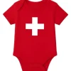 Trendcompany Babybody Schweiz, 62/68, Rot