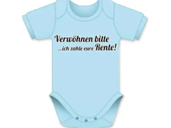 Trendcompany Babybody Verwöhnen bitte... 62/68, Hellblau