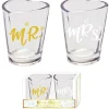 Trendcompany Schnapsgläser Mr & Mrs (2er Set)