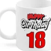 Trendcompany Tasse 18. Geburtstag