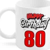 Trendcompany Tasse 80. Geburtstag