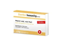 Trend Import Scherztabletten Danke tuuusiig-Pille 22 g, aus Schokolade