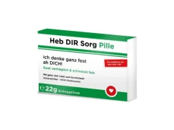 Trend Import Scherztabletten Heb dir Sorg Pille 22 g, aus Schokolade