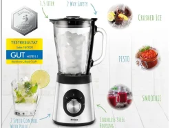 Trisa Standmixer Royal Crush Silber/Schwarz