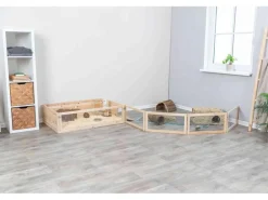 Trixie Freilaufgehege 4 Elemente à 60 x 30 cm, Holz, Indoor
